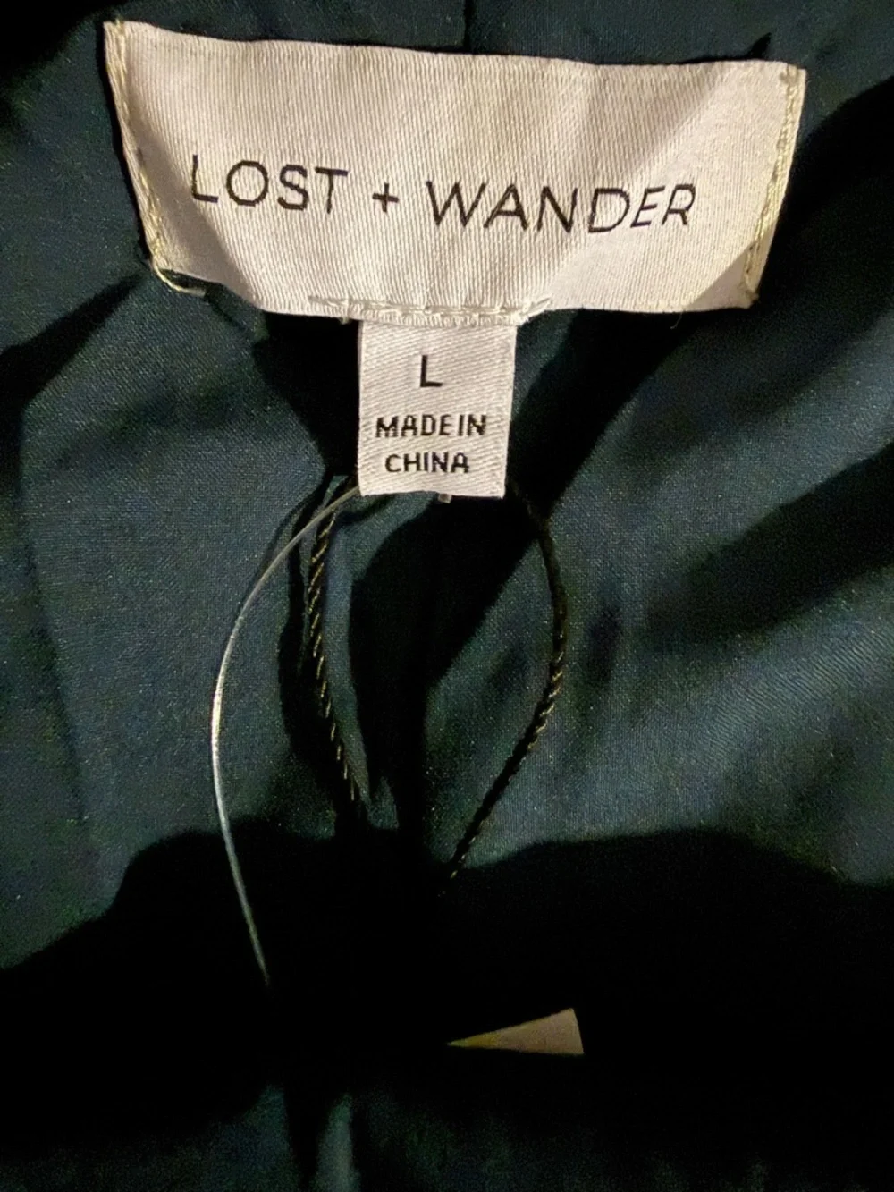 Lost + Wander Navy Blue Floral Pleated Asymmetrical Skirt